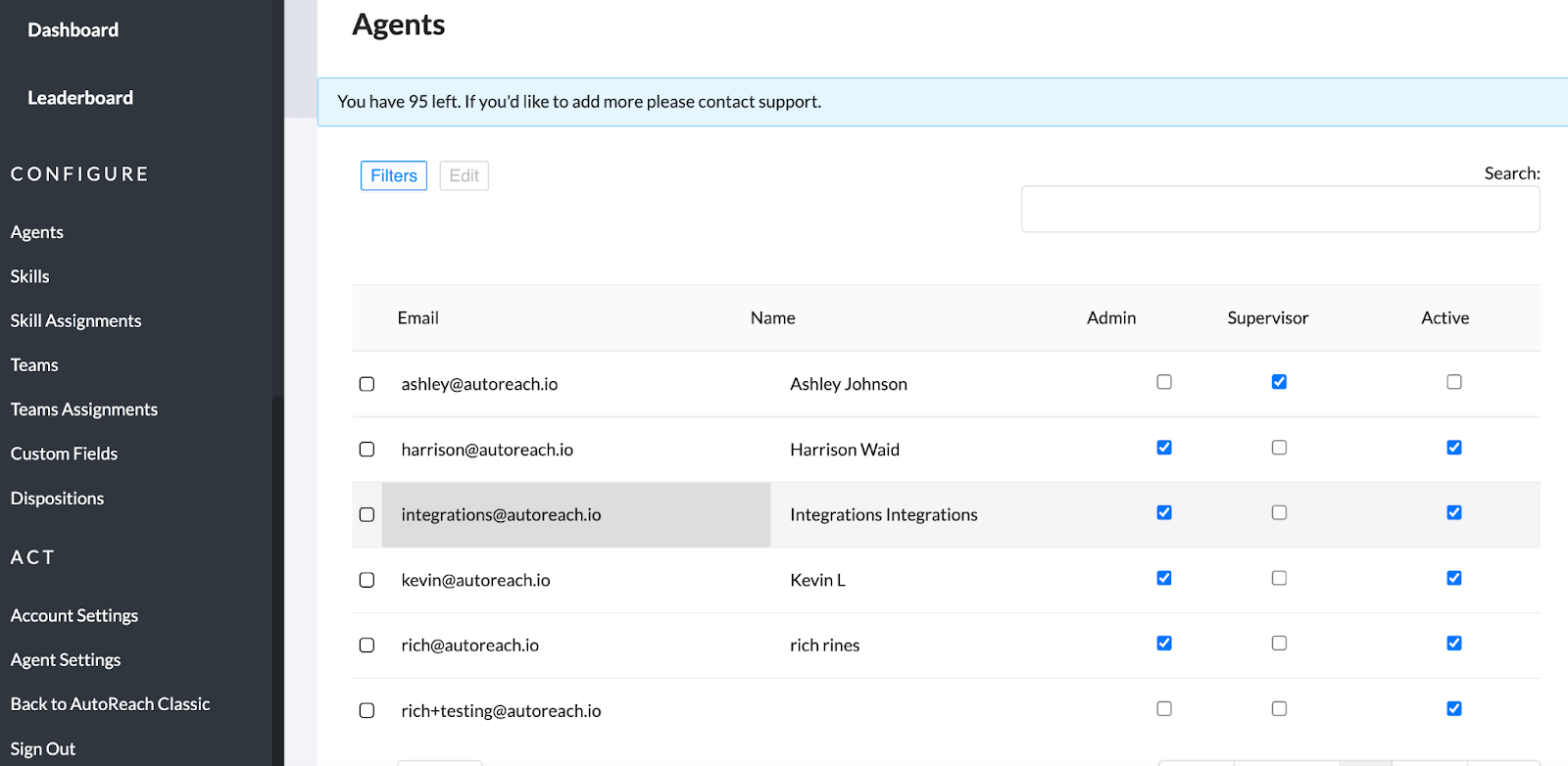 Provisioning Licenses and Roles AutoReach